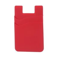 Silicone Card Holder Red