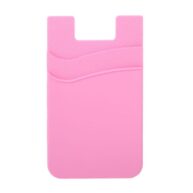 Silicone Card Holder Pink