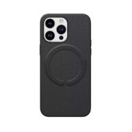 Leather Mag Safe Case Black - iPhone 15Plus/14Plus