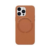 Leather Mag Safe Case Brown - iPhone 15Plus/14Plus