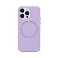 Leather Mag Safe Case Purple - iPhone 15Plus/14Plus