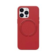 Leather Mag Safe Case Red - iPhone 15Plus/14Plus