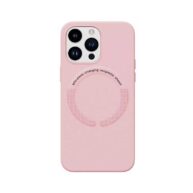 Leather Mag Safe Case Rose Gold - iPhone 15Plus/14Plus