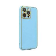 Chrome Leather Case Sky Blue - iPhone 11