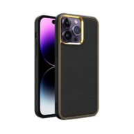 Chrome Leather Case Black - iPhone 12/12 Pro