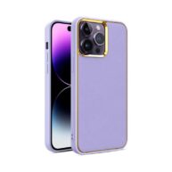 Chrome Leather Case Purple - iPhone 11