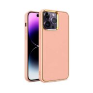 Chrome Leather Case Rose Gold - iPhone 11