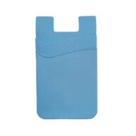 Silicone Card Holder Light Blue