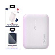 ZUZG Lightning/Type C Mini Dazzle Power Bank 10,000mAh White - J40