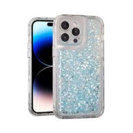 3PC Glitter Case Blue - iPhone 12