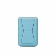 Magnetic Card Holder With Stand -Light Blue