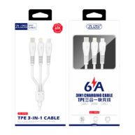 ZUZG 6A 1M 3in1 Lightning/Type C/Micro Cable - ZC-TP01