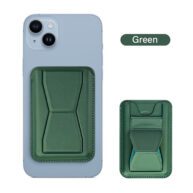 Magnetic Card Holder With Stand- Green