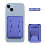 Magnetic Card Holder With Stand -Light Purple