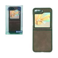 Hard Leather Case Brown - Galaxy Z Flip 6