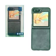 Hard Leather Case Gray - Galaxy Z Flip 6