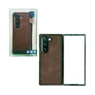 Hard Leather Case Brown - Galaxy Z Fold 6