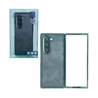 Hard Leather Case Gray - Galaxy Z Fold 6