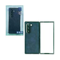 Hard Leather Case Navy - Galaxy Z Fold 6
