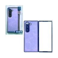 Hard Leather Case Purple - Galaxy Z Fold 6