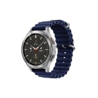 Wave Silicon Band- Navy 20mm