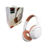 Super Bass Stereo Headset - White & Brown (DR-83)