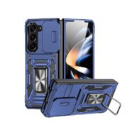 Ring stand Camera Cover Case Blue - Galaxy Z Fold 6