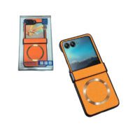 Fabric Mag Safe Orange - Z Flip 6