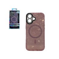 Holographic MagSafe Case Pink Marble - iPhone 16 Plus