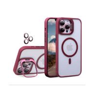 Stand Magsafe With Camera Lens Maroon - iPhone 16 Plus