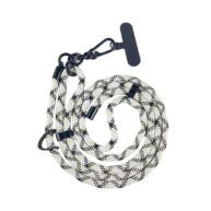 1.8M Lanyard - White & Black Dot