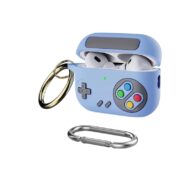 Airpods 4th Gen - Retro Game Bumper - Light Blue