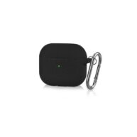Airpods 4 Lychee Pattern Silicon Case - Black