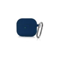 Airpods 4 Lychee Pattern Silicon Case - Lake Blue