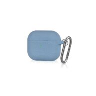 Airpods 4 Lychee Pattern Silicon Case - Peak Blue