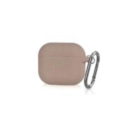 Airpods 4 Lychee Pattern Silicon Case - Pink Sand