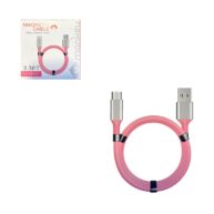 Monkey Magnetic Usb to Micro Cable 3.3ft Pink