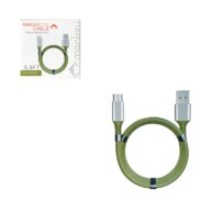 Monkey Magnetic Usb to Micro Cable 3.3ft Olive Green