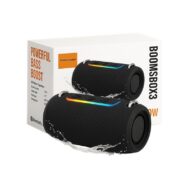 60w Booms Box 3 Wireless Speaker With Strap - Black