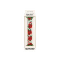 42/44/45/49mm Metal Mesh Design Red Flower