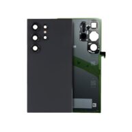 Replacement Back Cover Glass W/Camera Lens S24 Ultra - Black