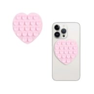 Suction Pad Heart Shape Baby Pink