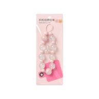 Bracelet Lanyard For Cell Phones Pink Pearl