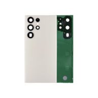 Replacement Back Cover Glass W/Camera Lens S23 Ultra - Cream