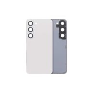 Replacement Back Cover Glass W/Camera Lens S23 Plus - White