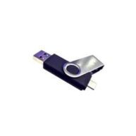 360 Rotation Data Traveler USB and Type C - 32 GB (Black)