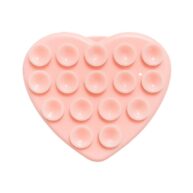 Heart Sticky suction Magsafe pad with stand - Pink