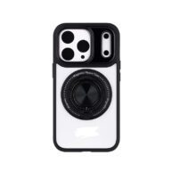 Clear MagStand Rotation Black - iPhone 16