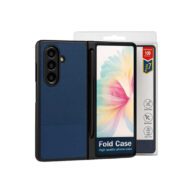 Dotted leather with pen holder Navy - Galaxy Z Fold 7