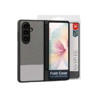 Dotted leather with pen holder Gray - Galaxy Z Fold 7